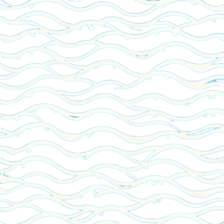 Waves art deco emoji