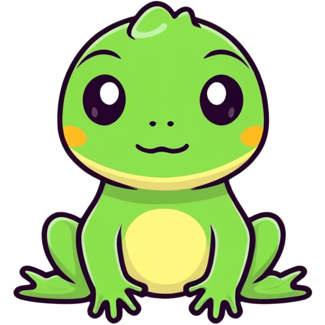 Baby frog  emoji