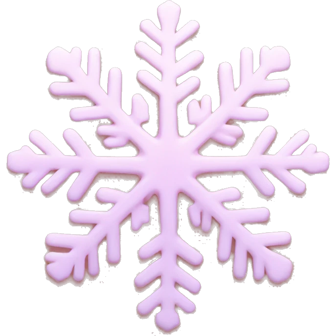 pastel pink snowflake  emoji