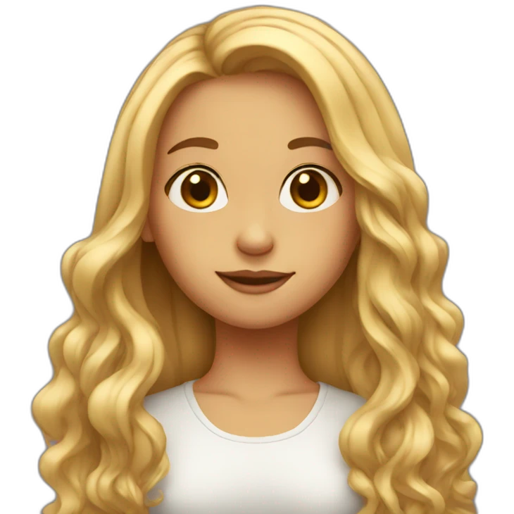 girl with long hair emoji