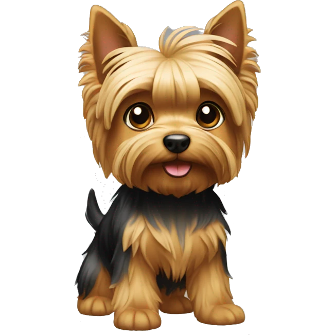 yorkshire terrier play toy emoji