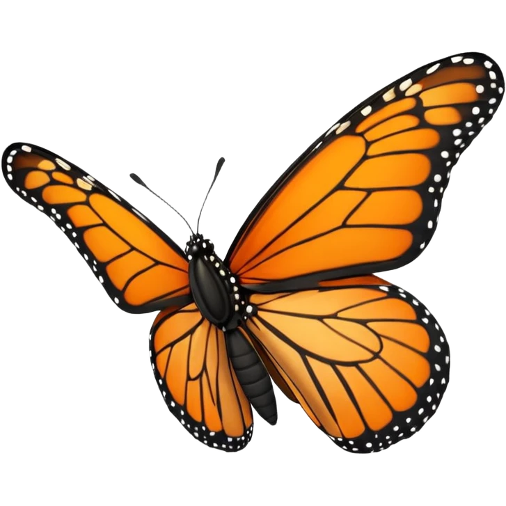 monarch butterfly emoji