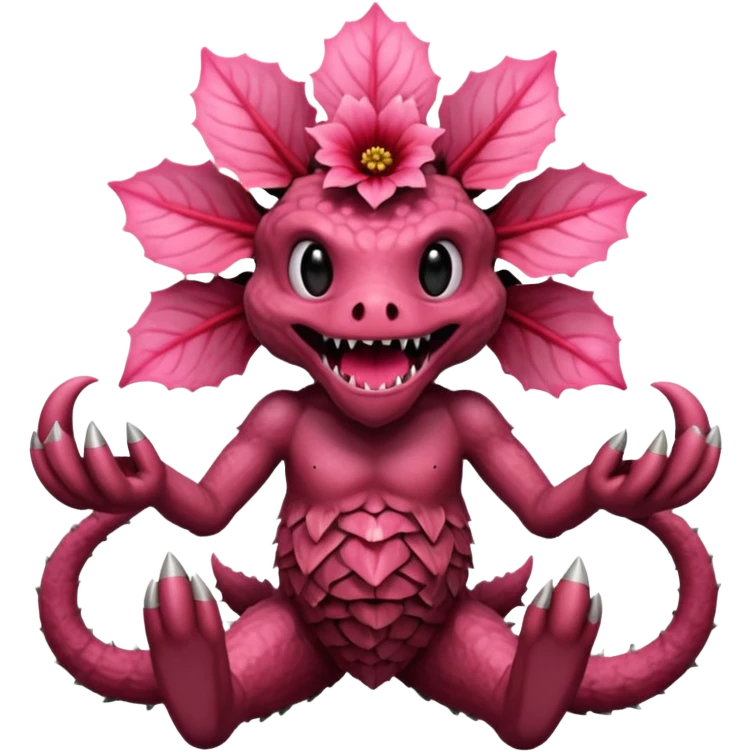 a flower like a monster a demogorgon basically but without e emoji