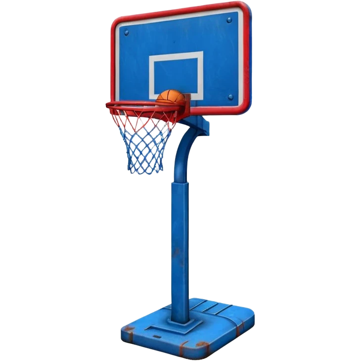 basketball stand (#00A3E0) and red (#F9423A) emoji