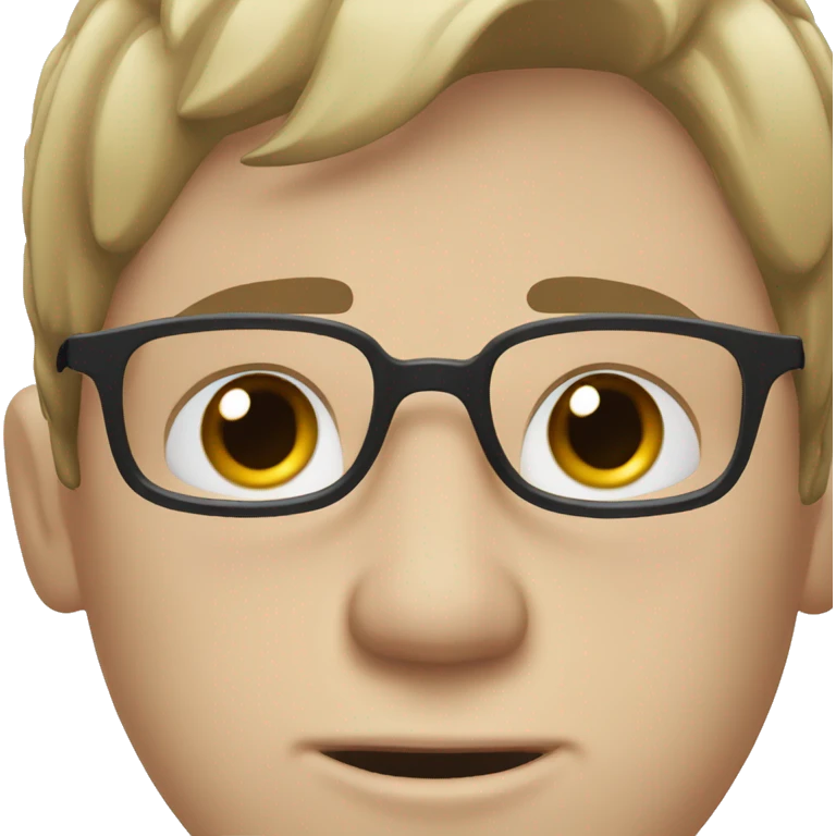 white male with black glasses, black cap and black t-shirt, blue eyes crying emoji