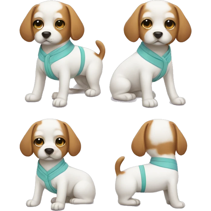 Dog in spa suit emoji
