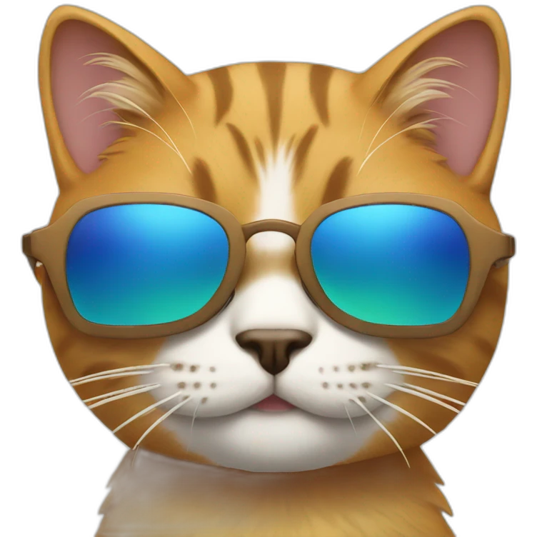Cat with sunglasses emoji