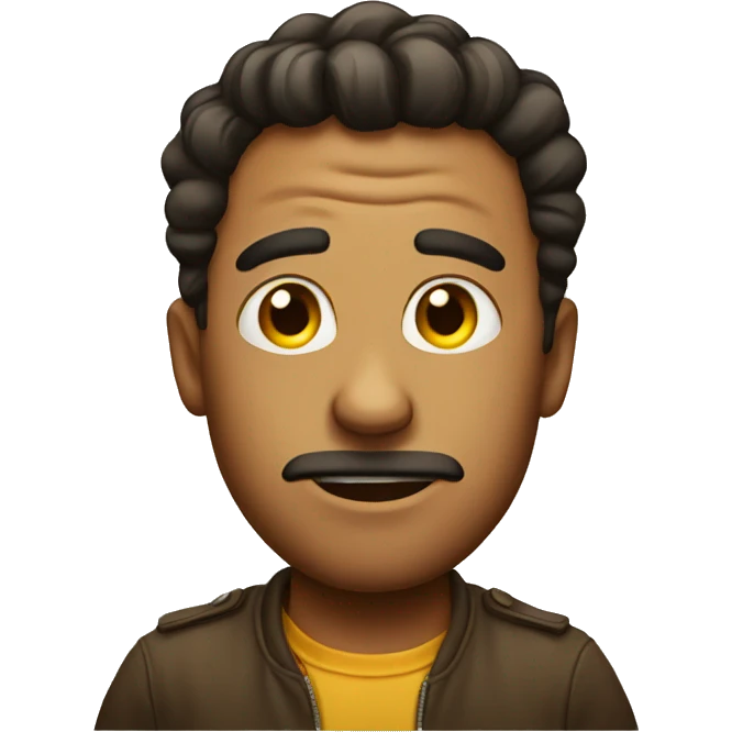 Emoji giving a side eye emoji