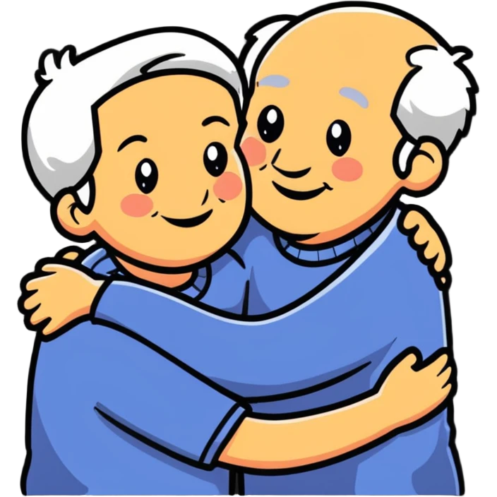 happy grandparents together emoji