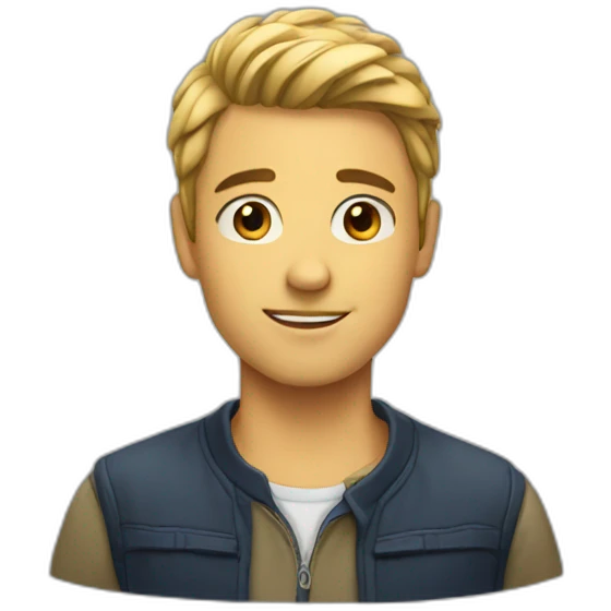 Handsome boy emoji