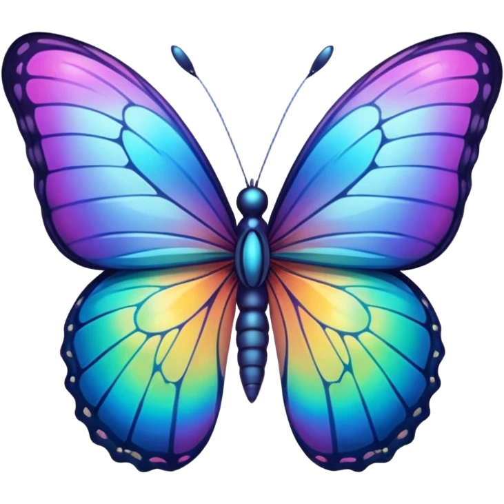 bright butterfly clear background emoji