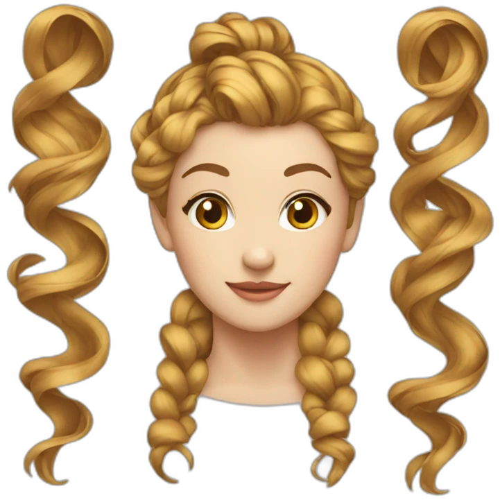 Ribbon hairstyle  emoji