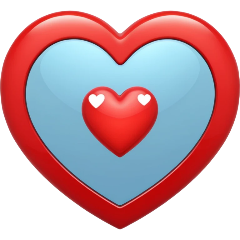 heart with a mirror effect emoji