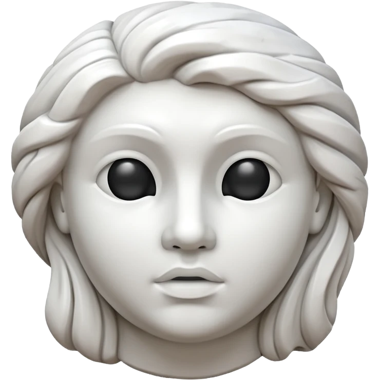 unfinished sculpture, part of the stone emoji