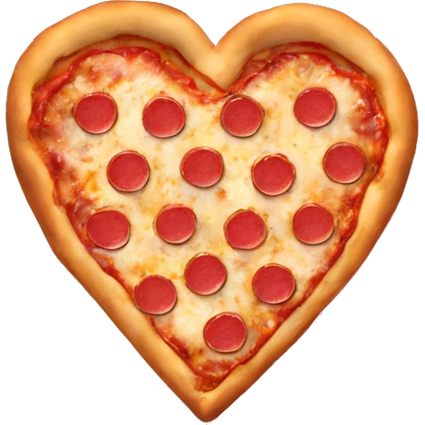 heart shaped pizza emoji