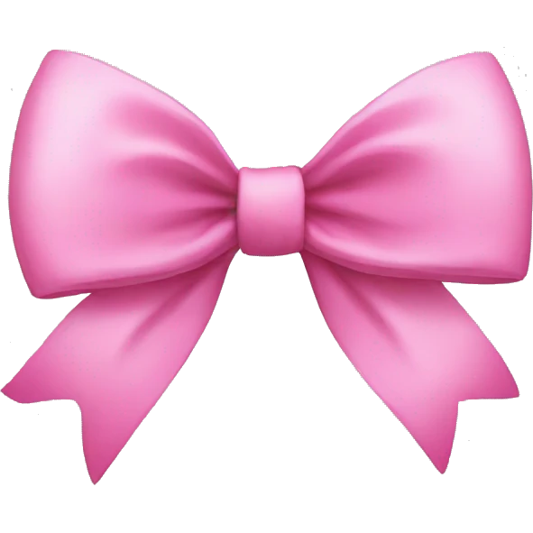 Pink bow emoji