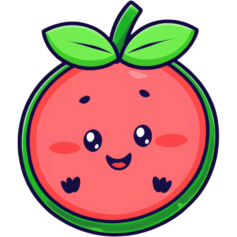 cute cartoon watermelon character emoji