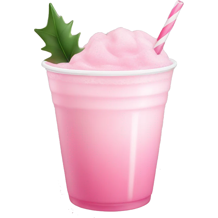 Pastell pink asthetic clean Christmas drink emoji