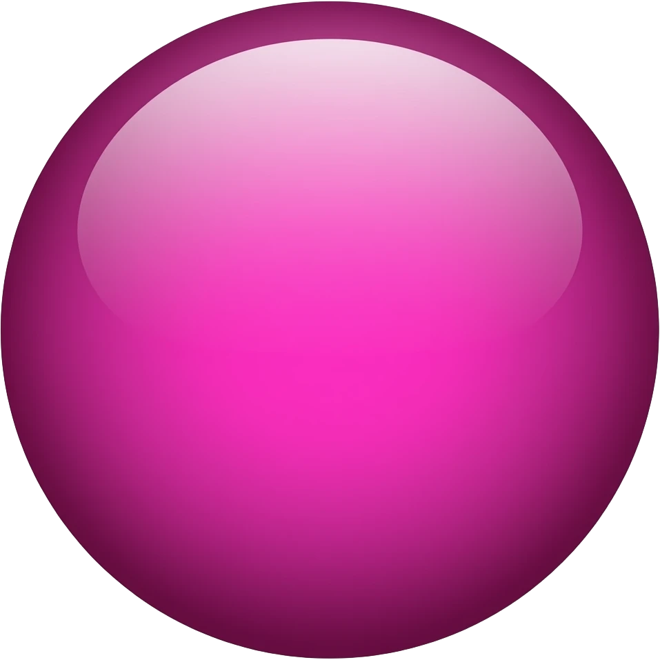 A magenta circle emoji