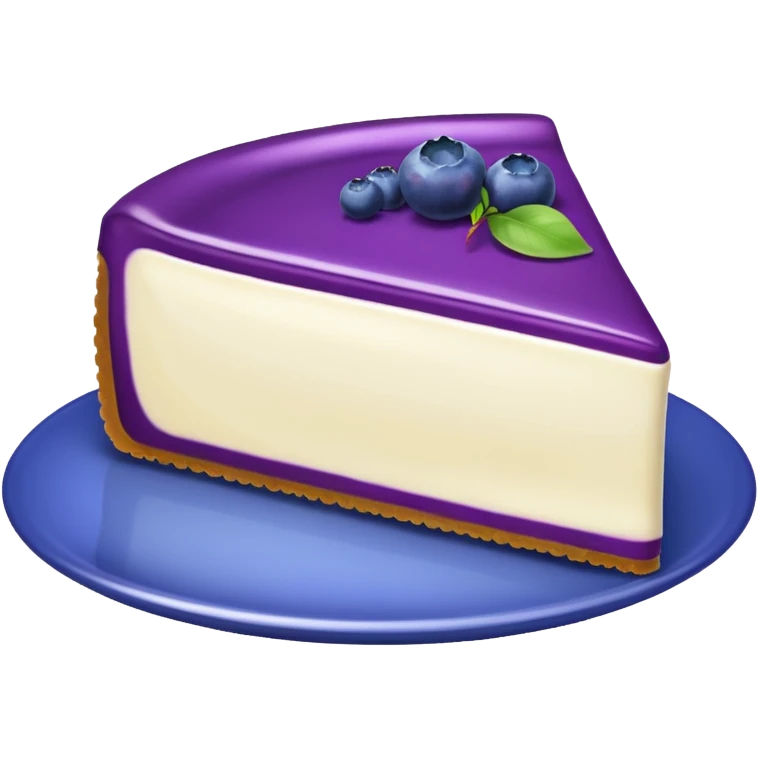 Blueberry cheesecake emoji