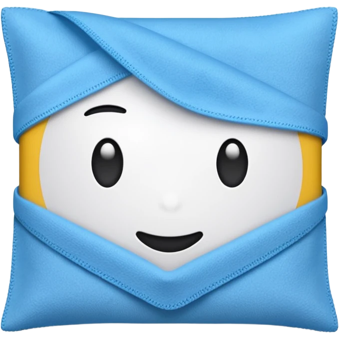 blue microfiber cloth cleaner emoji