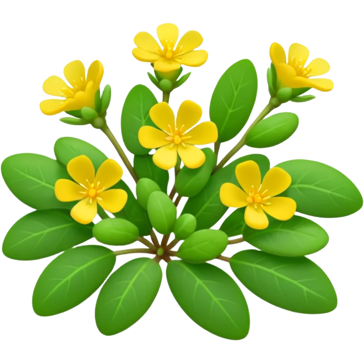 purslane bush plant emoji