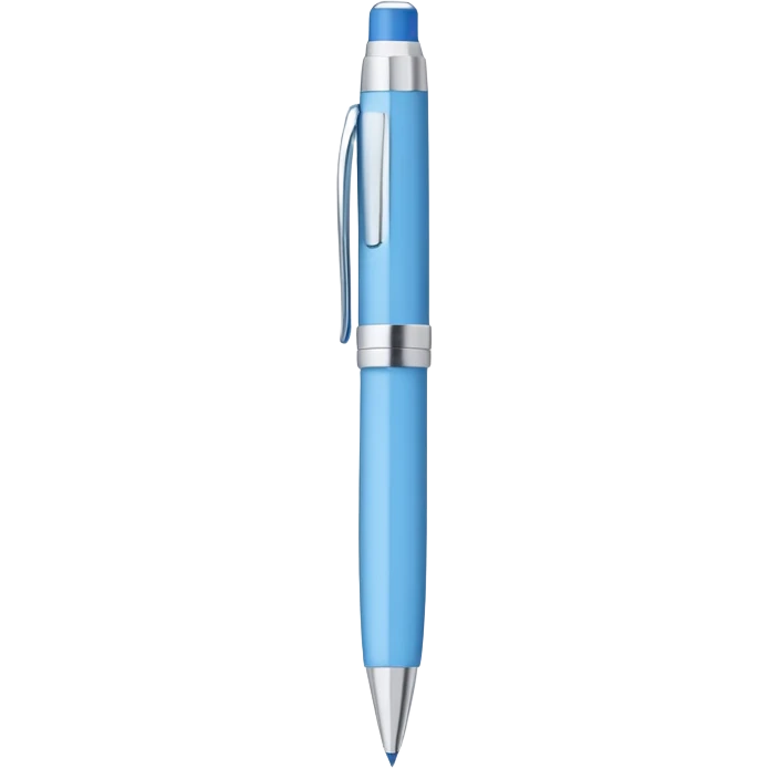 Light blue pen emoji