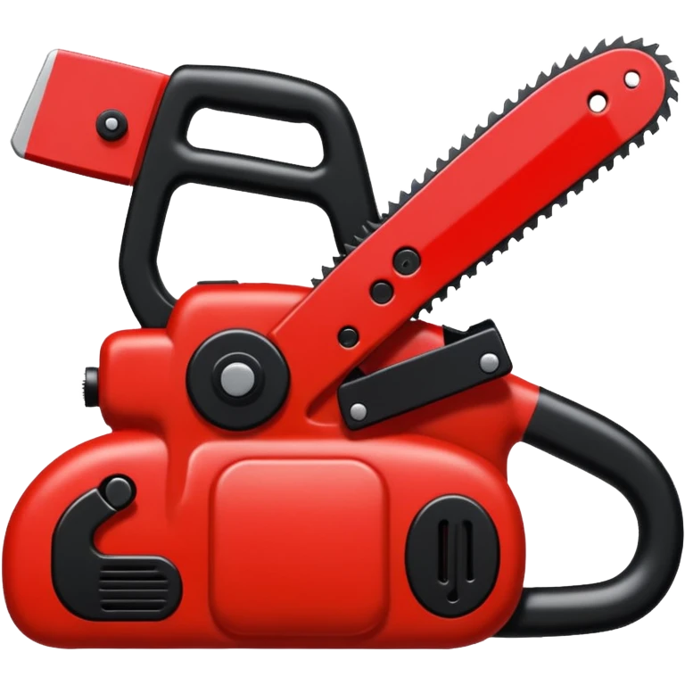 Plush chainsaw emoji