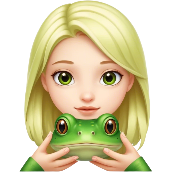 девочка жабка милая emoji