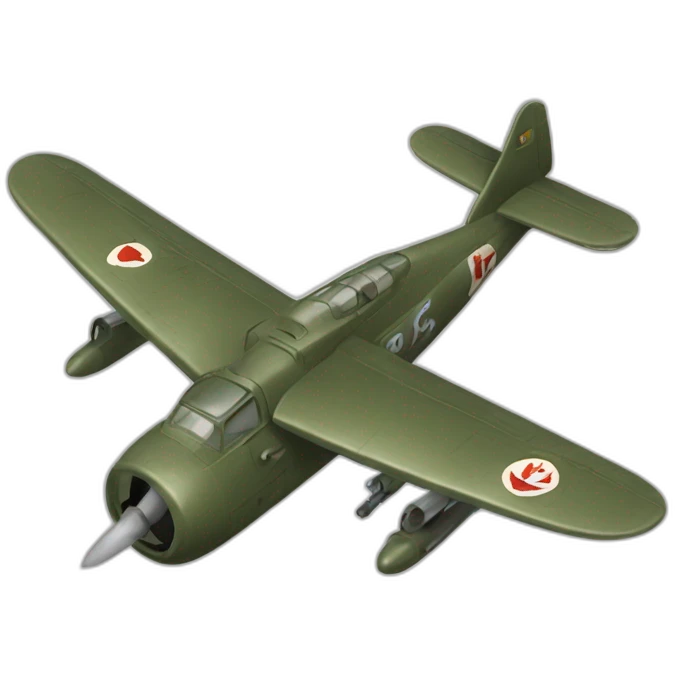 Un avion de guerre emoji