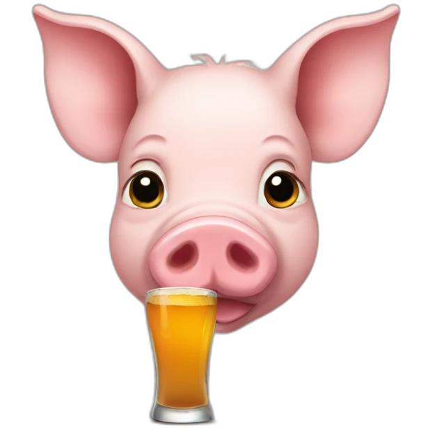 pig-drinking-twa emoji