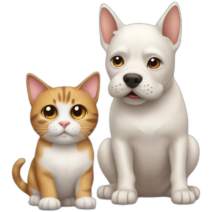 Cat with dog emoji