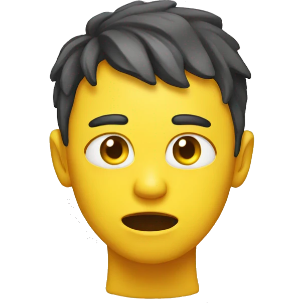 yellow in pain face emoji