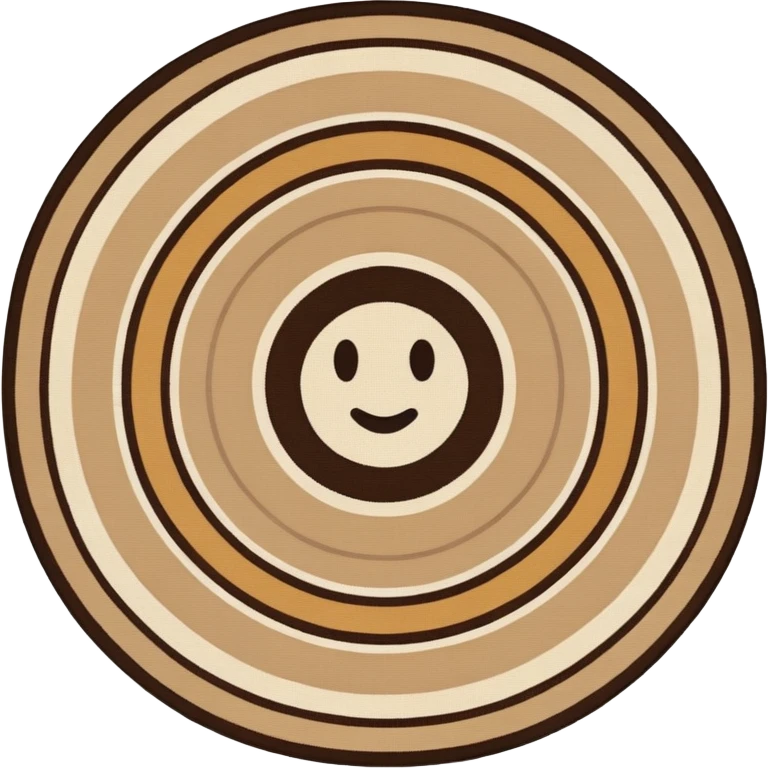 Circle rug emoji