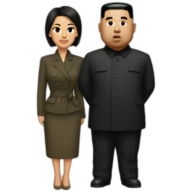kanye west and kim jong un emoji