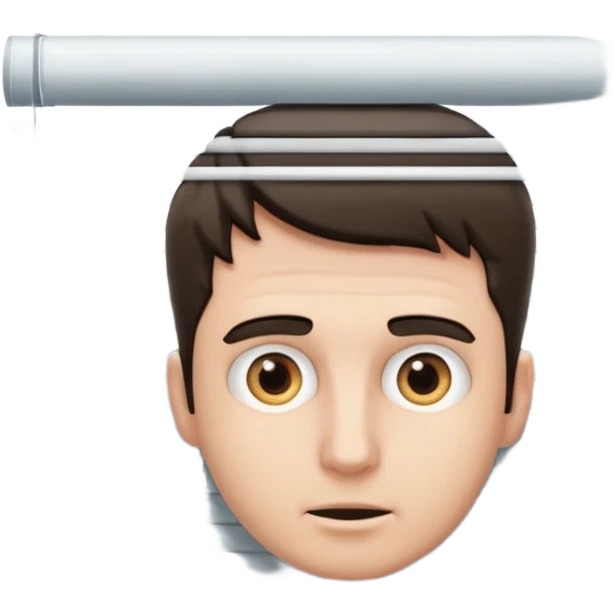Male peeking behind the blinds  emoji