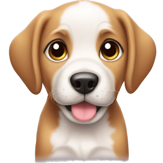 puppy looking for emoji