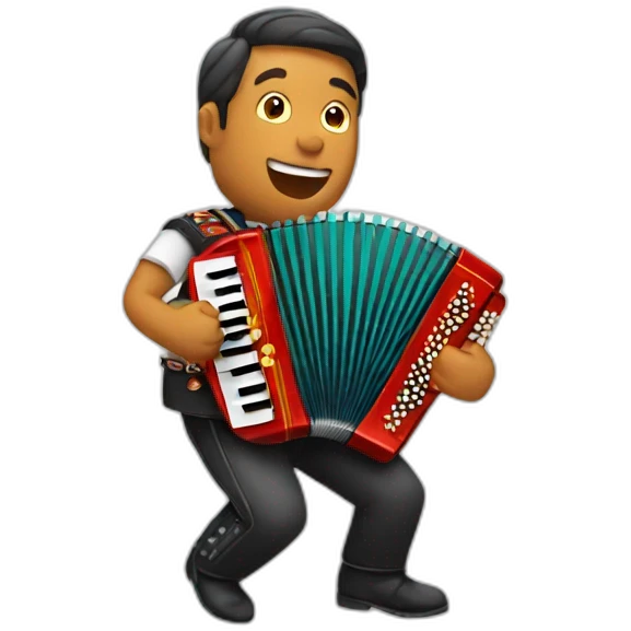 man playing accordion emoji