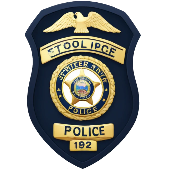 police department badge emoji