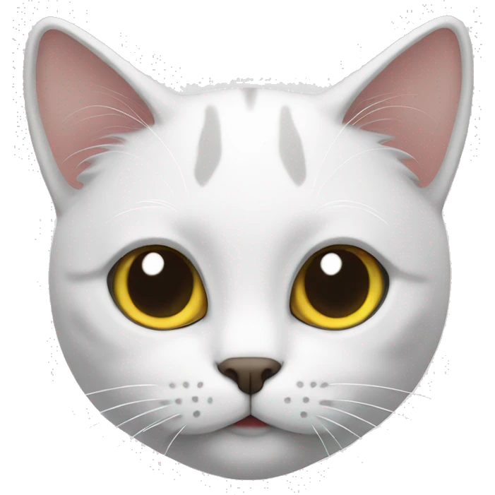 Cat white emoji