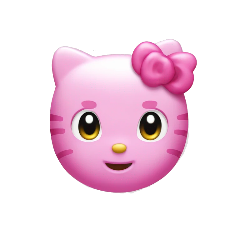 Hello kitty pink emoji