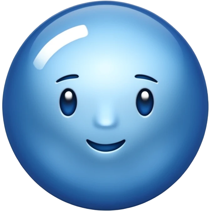 Blue sigma emoji