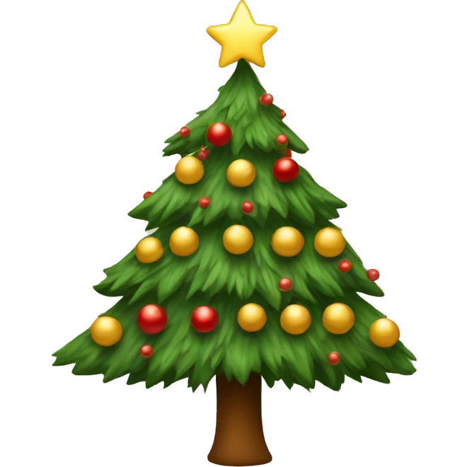 Neutral Christmas tree emoji
