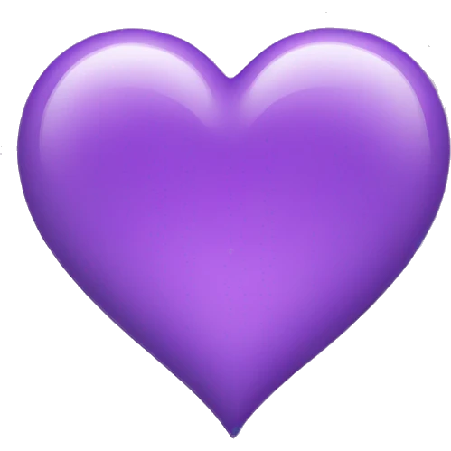 Violet colour heart  emoji