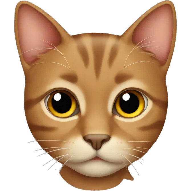 A brown cat  emoji