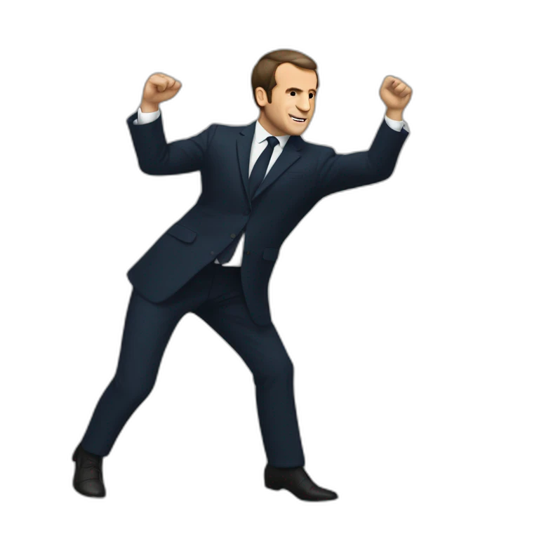 Macron qui danse emoji