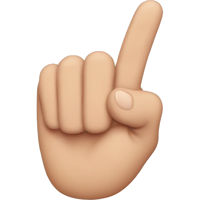 middle finger and thumb emoji