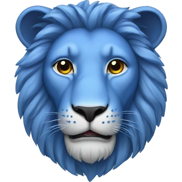 Blue lion emoji