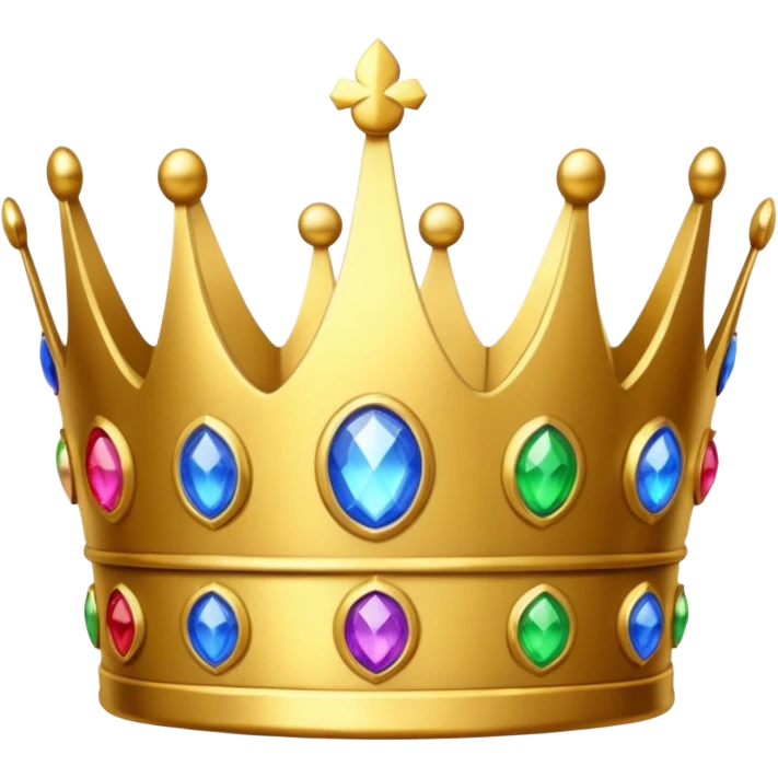 Crown with infinity stones emoji