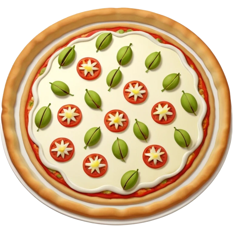 a lot of pistachio and white cream(main), under the cream there is jambon beurre like flower, pizza emoji